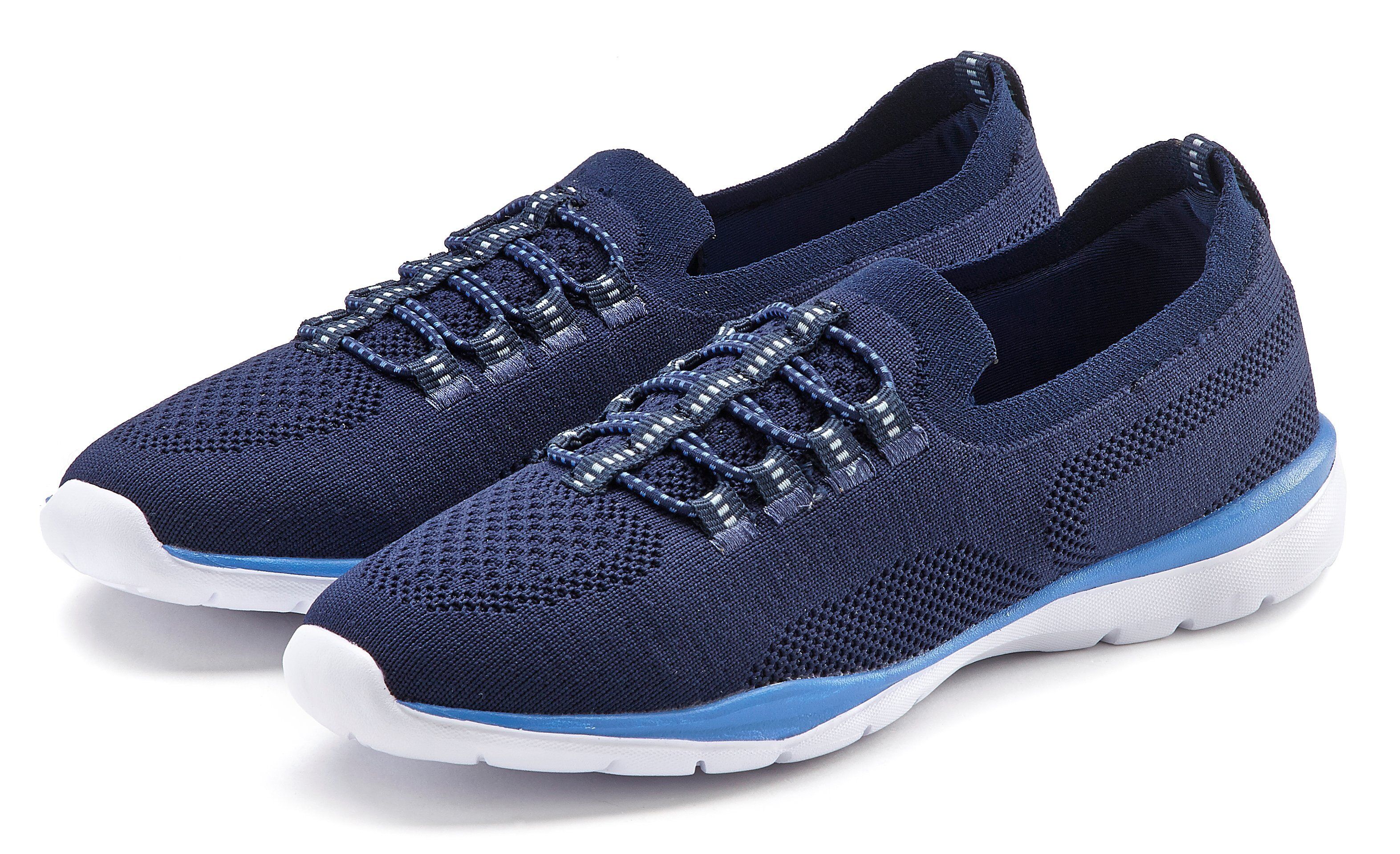 LASCANA Slipper Sneaker im sportlichem Design, navy