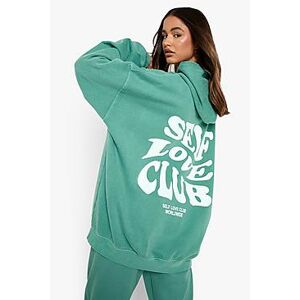 Overdyed Self Love Club Oversized Hoodie    Female