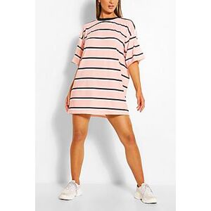 Stripe Oversized T-shirt Dress  blush 38 Female