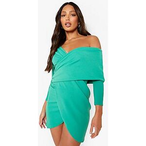 Tall Wrap Front Mini Dress  apple green 40 Female