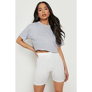 Petite Boxy Cropped T-shirt  grey 32 Female