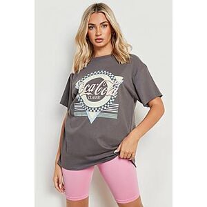 Plus Coca-Cola Licensed Oversized T Shirt  charcoal 46 Female