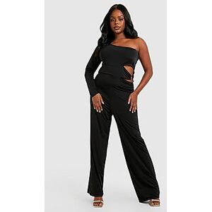 Plus O Ring Slinky Jumpsuit  black 46 Female