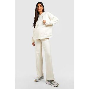 Maternity Brushed Soft Rib Hoodie Loungewear Set  cream 40 Female