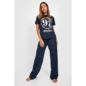 Harry Potter Platform 9 3/4 Logo Pj Trouser Set  navy 34 Female