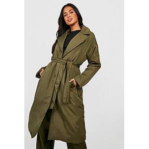 Padded Trench Coat  khaki S Female