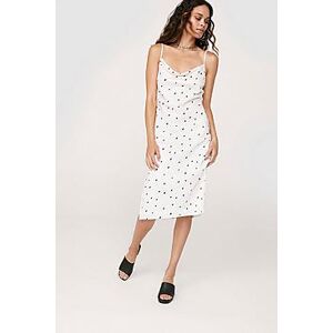 On The Spot Midi Slit Dress  white 32 Female