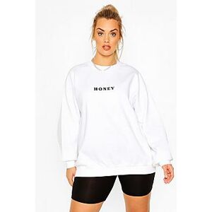 Plus 'Honey' Sweatshirt  white 44 Female