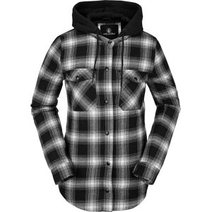 Volcom Hooded Flannel Jacket Black L BLACK