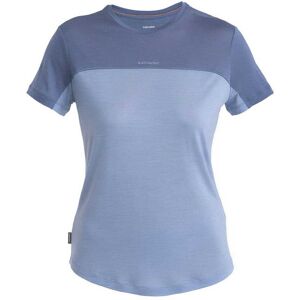 Icebreaker Merino 125 Cool-lite Sphere Iii Colour Block T-shirt Med Korte ærmer Blå XL Kvinde