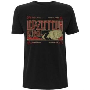 Bengans Led Zeppelin - Unisex T-Shirt: Zeppelin & Smoke (Large)