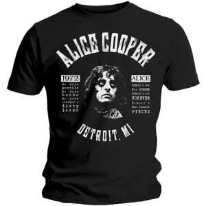 Alice Cooper Unisex T-Shirt: School's Out Lyrics (Large)