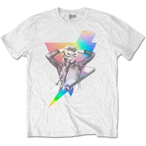 David Bowie Unisex T-Shirt: Holographic Bolt (Foiled) (Medium)
