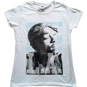 Tupac Ladies T-Shirt: LA Skyline (X-Small)
