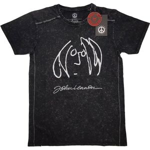 John Lennon Unisex Snow Wash T-Shirt: Self Portrait (Medium)