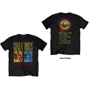 Guns N' Roses Unisex T-Shirt: Use Your Illusion World Tour (Back Print) (Large)