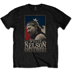 Willie Nelson Unisex T-Shirt: Born For Trouble (Large)