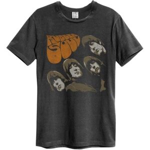 Beatles:  Rubber Soul Amplified Vintage Charcoal X Large T Shirt