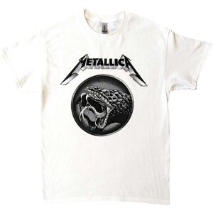 Metallica Unisex T-Shirt: Black Album Poster (Large)