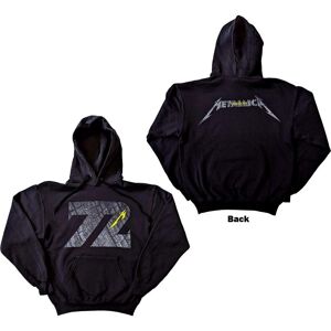 Metallica Unisex Pullover Hoodie: 72 Seasons Charred Logo (Back Print) (Large)