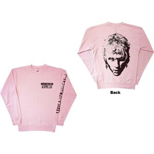 Machine Gun Kelly Unisex Sweatshirt: Pink Face (Back & Sleeve Print) (Large)