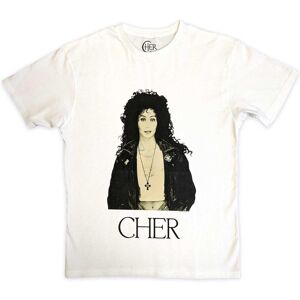Cher Unisex T-Shirt: Leather Jacket (Large)