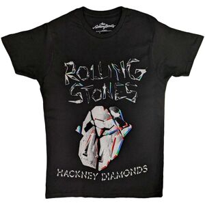 Rolling Stones - The The Rolling Stones Unisex T-Shirt: Hackney Diamonds Faded Logo (Large)