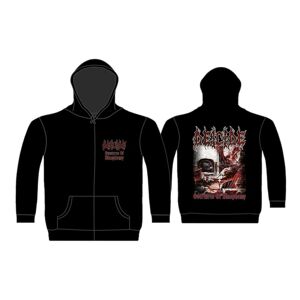 DEICIDE - OVERTURES OF BLASPHEMY ZIPPED HOODIE (X-LARGE)