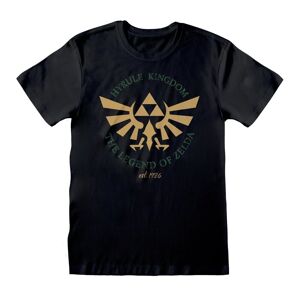 Legend Of Zelda Unisex T-shirt til voksne med Hyrule Kingdom Crest-skjorte