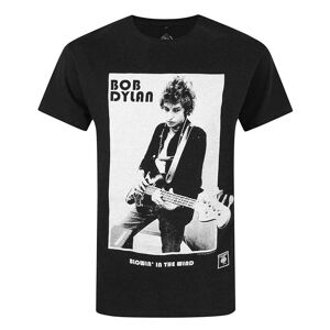 Bob Dylan Unisex T-shirt til voksne, der blæser i vinden