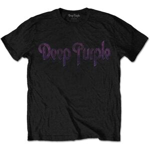 Deep Purple Unisex T-shirt med vintage logo til voksne