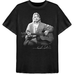 Kurt Cobain Unisex Adult Guitar Live Photoshoot Cotton T-Shirt