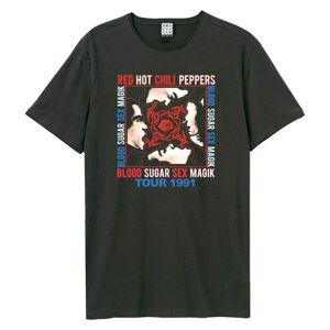 Amplified Unisex Adult Tour 1991 Red Hot Chili Peppers T-Shirt