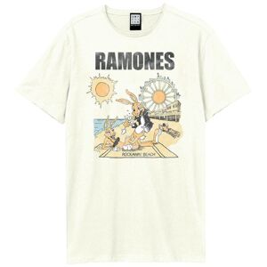 Amplified Unisex Adult Rockaway Beach Ramones Vintage T-Shirt