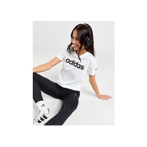 adidas Core Linear T-Shirt, White / Black