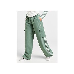 adidas Originals 3-Stripes Wide Leg Cargo Pants, Trace Green
