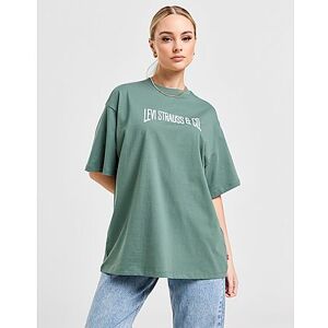 Levis LEVI'S Logo Varsity T-Shirt Dame, Green