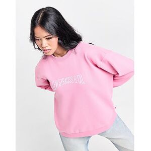 Levis LEVI'S Logo Varsity Crew Sweatshirt, Pink