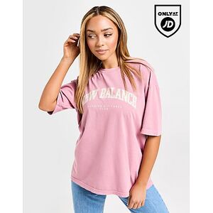 New Balance Large Logo T-Shirt Dame, Pink