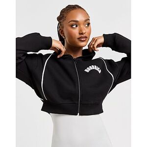 Hoodrich Degree Crop Full Zip Hoodie, Black