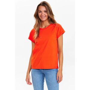 Numph DK Nümph - NUBEVERLY T-SHIRT - GOTS - Cherry Tomato - XS