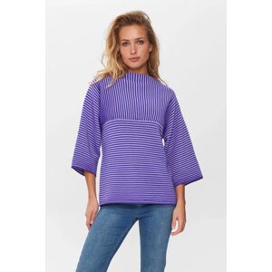 Numph DK Nümph - NUIRMELIN STRIPE PULLOVER - Lavender - XXL