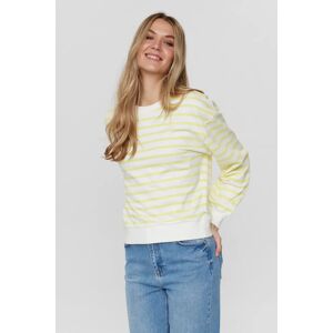 Numph DK Nümph - NUMYRA STRIPE SWEAT - GOTS - Limelight - XXL