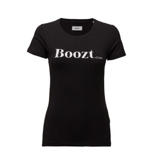 Boozt Merchandise Womens Stretch O-Neck Tees/S T-shirt Top Sort Boozt Merchandise