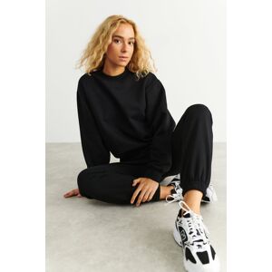 Gina Tricot - Basic sweater - Collegetrøjer- Black - XS - Female  Female Black