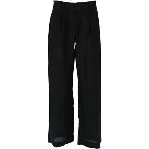 Gina Tricot - Tall linen trousers - hørbukser- Black - XXL - Female  Female Black