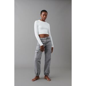 Gina Tricot - Cargo loose jeans - loose jeans- Grey - 34 - Female  Female Grey