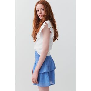 Gina Tricot - Y frill skirt - Nederdele- Blue - 134/140 - Female  Female Blue