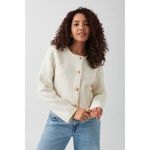 Gina Tricot - Soft jacket - korte frakker- White - XS - Female  Female White