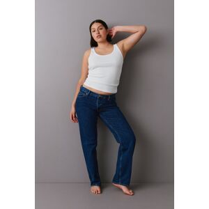 Gina Tricot - Low straight jeans - low-straight-jeans- Blue - 38 - Female  Female Blue